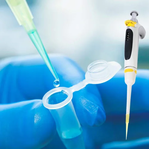 Miniatura 6 de OIIKI Puntas de pipeta de 200 ul, 1000 puntas universales de pipeta líquida, amarillo transparente, sin ADNasa/RNasa, pipetas de transferencia