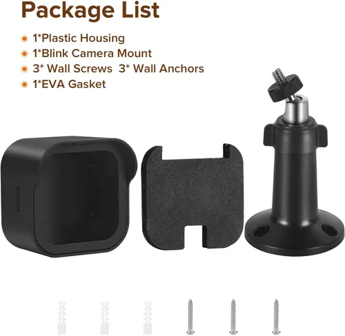 Miniatura 7 de Soporte de pared para cámara al exterior de Blink, carcasa protectora impermeable con recorte de carga para la nueva Blink Outdoor 4