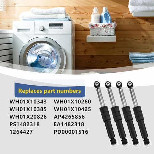 Miniatura 2 de 4 Paquetes WH01X20826 Amortiguador de Lavadora y Pasador para Amortiguador de Lavadora GE Reemplaza WH01X10343 WH01X10260 WH01X10385 WH01X10425