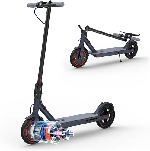 Miniatura 11 de MAXSHOT Scooter eléctrico para adultos, neumáticos de 8.5/10/14 pulgadas, 19/22 mph, motor de 350 W/500 W, rango de 21-28 millas, plegable con doble