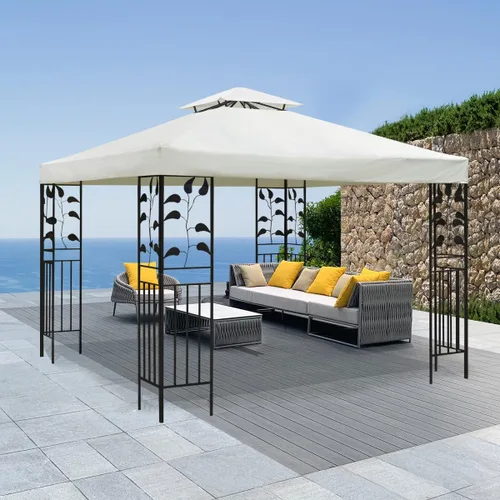 Miniatura 8 de Grill Gazebo Replacement Canopy Top Only - 5' x 8' Outdoor BBQ Gazebo Canopy Roof, Waterproof Double Tiered Shelter Cover Fit for Model L-GG001PST-F
