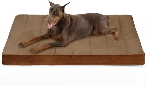 Miniatura 23 de Tapete para jaula para perros de tamaño XL, cama de espuma viscoelástica de 41 x 27 pulgadas, lavable y antideslizante, tapete ultrasuave para Oscuro