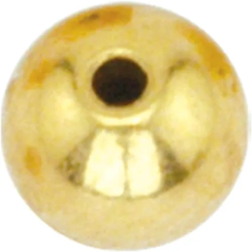 Miniatura 5 de Beadalon Tapas de alambre de memoria, 0.197 in / .197 in, redondas, color dorado, 10