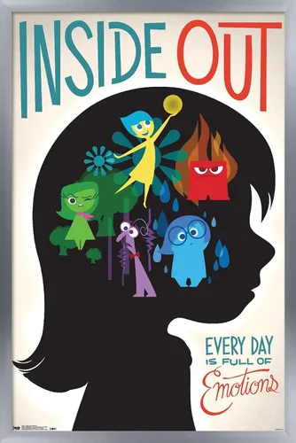 Miniatura 9 de Trends International Disney Pixar Inside Out - Póster de pared de emociones, 14.725 x 22.375 pulgadas, versión enmarcada de madera de granero