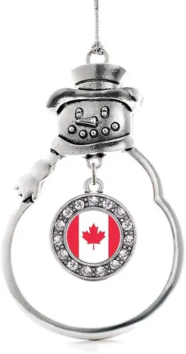 Miniatura 196 de Inspired Silver - Roller Queen - Adorno de Navidad plateado - Adorno circular para árbol de Navidad con circonita cúbica - Decoración colgante