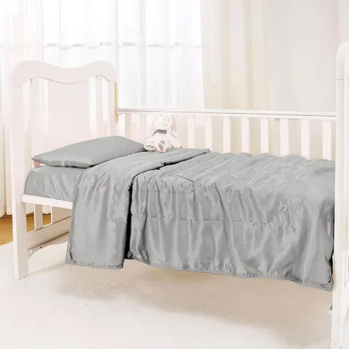 Miniatura 6 de Manta de seda pura, 100% seda de morera por dentro y fuera, manta suave para niños para sofá, cama, sofá de viaje, manta ligera y acogedora