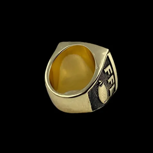 Miniatura 5 de Legacy Rings Anillo Fantasy Football Championship 2023 Acabado dorado con soporte transparente Talla 10 y 11