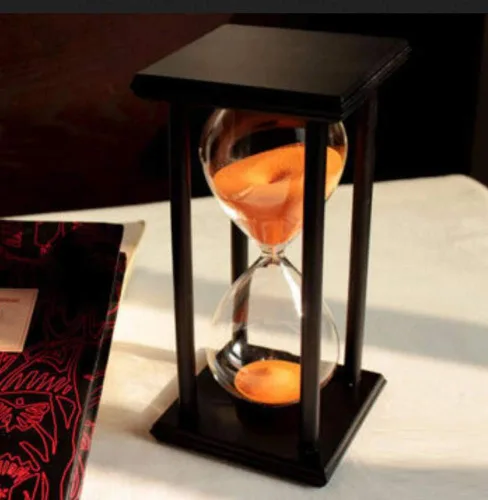 Miniatura 5 de Lodunsyr Reloj de Arena Temporizador de 30 Minutos para Decoración de Ornamentos Navidad Año Nuevo Cumpleaños Té Mesa de Café Estante de Libros