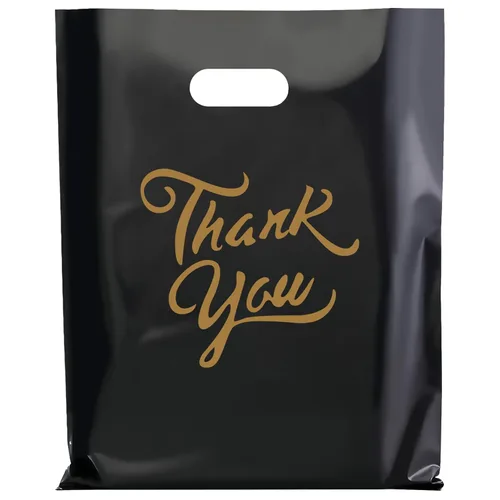 Gute paquete de 100 bolsas para mercancía con texto "Thank You" - extra gruesas 2,36 mil al por mayor al por menor para venta al por menor -