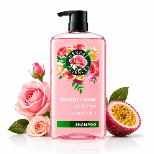 Miniatura 11 de Herbal Essences Champú Rose Hips - Cabello suave y brillante con vitamina E y jojoba, seguro para cabello teñido y aroma floral, libre de crueldad