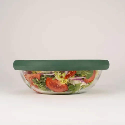 Miniatura 16 de Food Huggers Tapas de repuesto para recipientes de almacenamiento de vidrio, tapas de silicona y vidrio que no se agrietan, se adapta a la mayoría