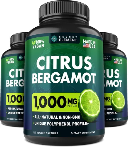 Miniatura 9 de (PAQUETE DE 2) Extracto de Bergamota Cítrica 1000mg - Suplemento de Bergamota Cítrica para la Salud Circulatoria, Inmunidad y Envejecimiento Cápsulas