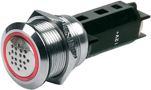Marinco Zumbador de 24V con luz de advertencia - rojo [80-511-0010-01]