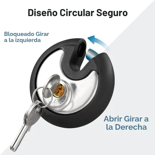 Miniatura 3 de Puroma Candado con llave, cerradura de casillero de acero inoxidable, cerraduras resistentes con 3 llaves, cerradura de unidad de almacenamiento