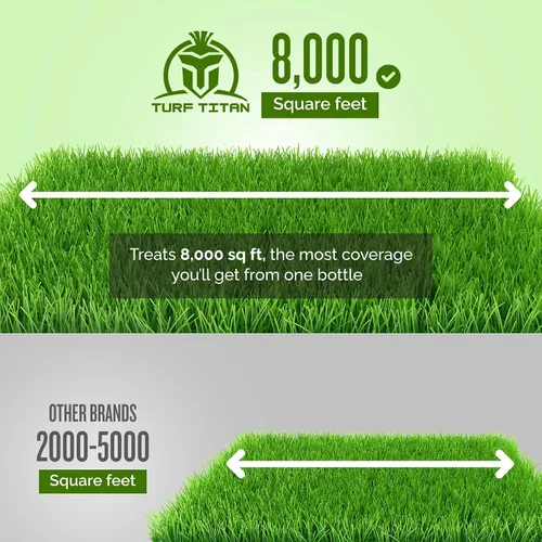 Miniatura 6 de Turf Titan Lawn Advancer - Fertilizante líquido de acción rápida para césped (32 onzas) con pulverizador de extremo de manguera, potenciador