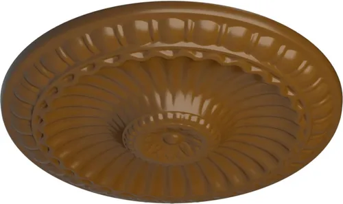 Miniatura 74 de Ekena Millwork CM11LI Medallón de techo Linus, 11 1/4"OD x 1 1/8"P 11 1/4", imprimado en fábrica Primed