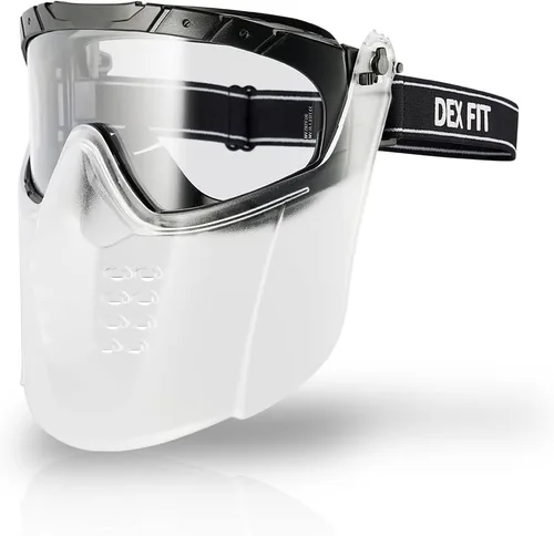 Miniatura 9 de DEX FIT Gafas de seguridad protectoras SG220; protección ocular Z87, antiniebla y antiarañazos, para trabajo, ajustables, unisex