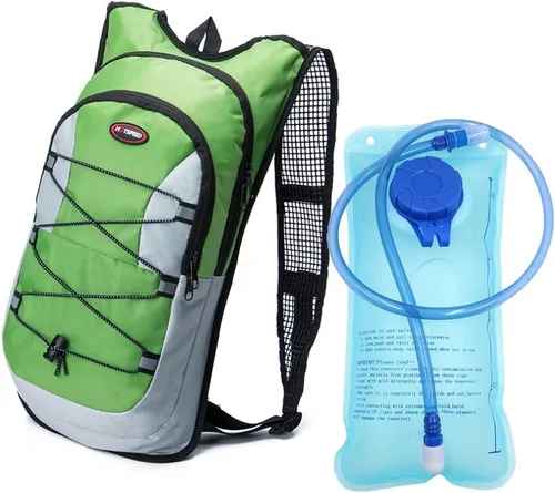 Miniatura 14 de Monvecle - Mochila de agua con vejiga para andar en bicicleta /Senderismo, escalar + 2L Bolsa de hidratación