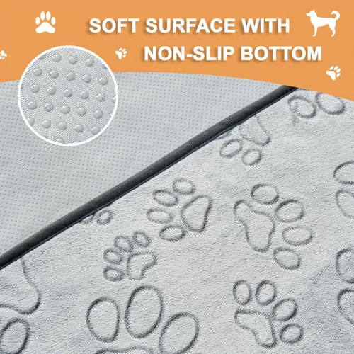 Miniatura 4 de Qeils Almohadillas reutilizables para cachorros, paquete de 2 almohadillas lavables para orina para perros, almohadillas antideslizantes