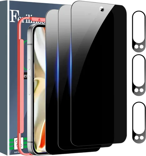Miniatura 19 de Ferilinso [Instalación Automática de Polvo] Pack de 3 Protectores de Pantalla de Privacidad para Google Pixel 10 Pro XL, Accesorios Compatibles