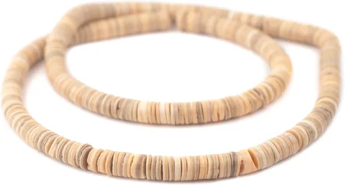 Miniatura 3 de TheBeadChest - Cuentas Heishi de concha natural beige (0.315 in)