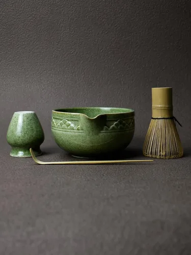 Miniatura 15 de Juego de herramientas de matcha Artcome Premium en negro, incluye tazón de matcha con asa, batidor, soporte, cuchara y manual
