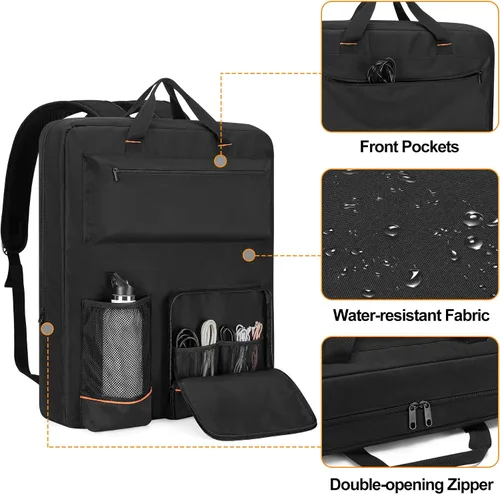 Miniatura 3 de HODRANT Bolsa de almacenamiento para paneles solares, mochila de viaje compatible con Jackery SolarSaga 100W 100X 200W, funda de transporte