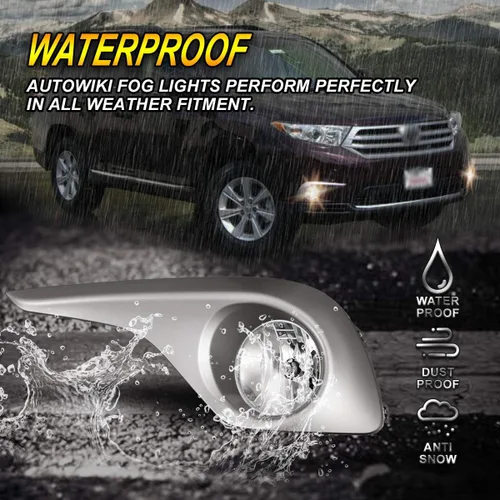 Miniatura 7 de Luces antiniebla para Toyota Highlander 2011-2013 (no compatible con modelos híbridos) Asamblea de luz antiniebla 2 unids OEM reemplazo niebla