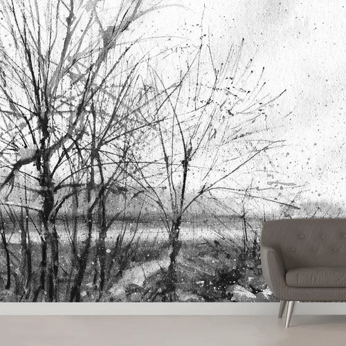 Miniatura 30 de SIGNWIN Adhesivo mural removible para pared, acuarela, pastel, tormenta, nube, lago, pantano, naturaleza, desierto, bellas artes, duotono, paisaje
