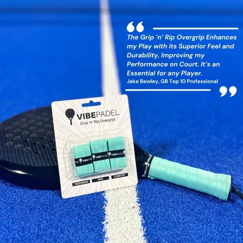 Miniatura 7 de Agarre de pádel para una sensación pegajosa Grip 'n' Rip Padel Overgrip Cinta de agarre para raqueta de pádel Cinta de agarre para raqueta
