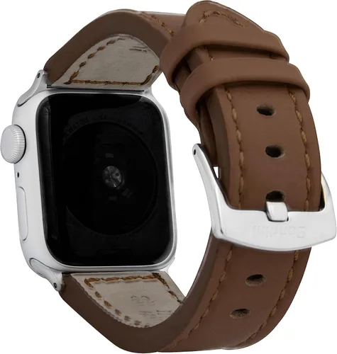 Miniatura 38 de Bandini Correa de cuero para hombre para Apple Watch de 1.732 in 1.772 in 1.654 in 1.614 in 1.575 in 1.496 in 1.929 in y Ultra, correa de iWatch