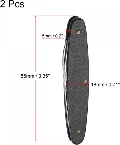 Miniatura 2 de uxcell Cuchillo removedor de abridor de caja trasera, herramienta de extracción de doble propósito, removedor de batería de acero inoxidable