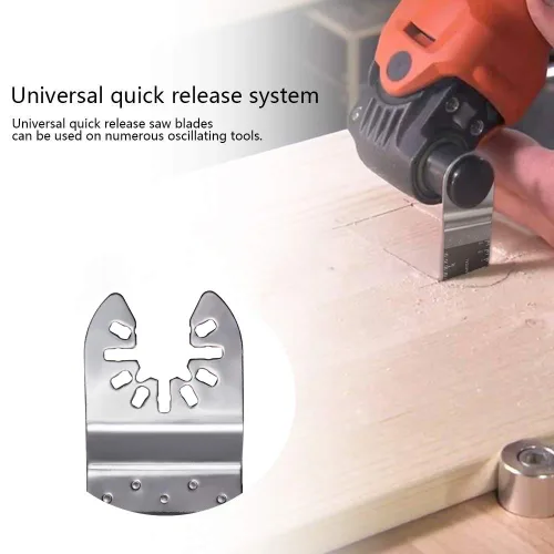 Miniatura 4 de Ettonsun 20 hojas de sierra oscilantes bimetálicas, multiherramienta de metal, madera, universales, multiusos, para Dewalt Fein Multimaster Bosch