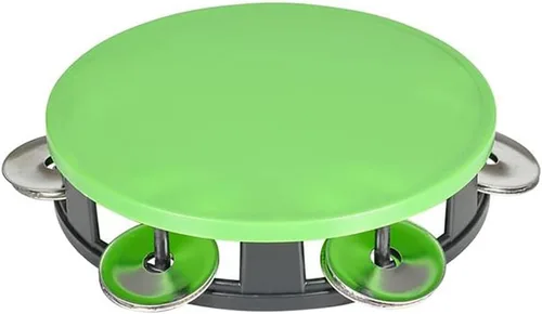 Miniatura 9 de The Dreidel Company Panderetas para niños, pandereta de 5.5 pulgadas de colores surtidos, anillo de metal Jingles de percusión musical educativo