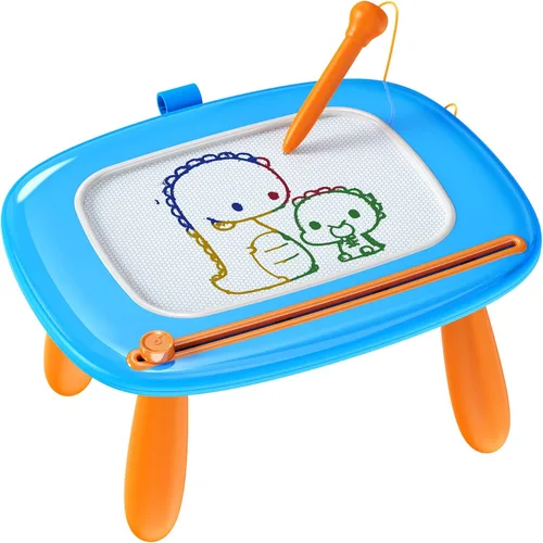 Kikapabi Tablero magnético de dibujo para niños pequeños, regalos de primer cumpleaños para niñas y niños de 1, 2 y 3 años, tablero de garabatos de