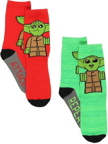 Miniatura 5 de Lego Star Wars Baby Yoda - Juego de 6 calcetines para niños pequeños