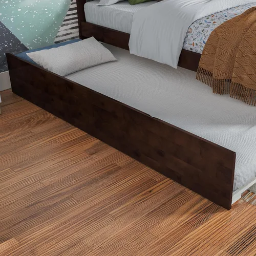 Miniatura 10 de AFI Cama nido Urban de tamaño matrimonial en espresso
