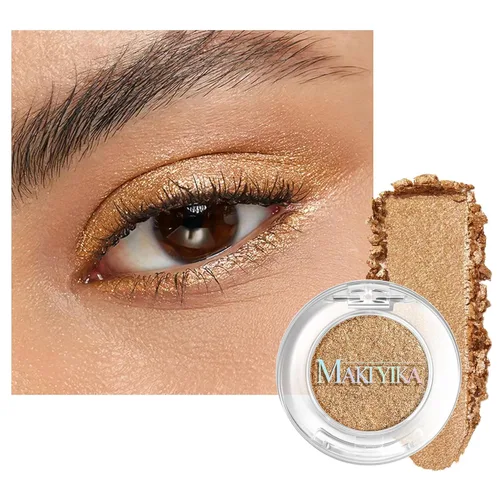 Miniatura 8 de MAKI YIKA Paleta de sombra de ojos blanca mate para mujer, sombra de ojos en polvo blanco pigmentado para ojos marrones, paleta de maquillaje