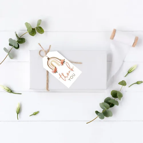 Miniatura 3 de Andaz Press Paquete de 40 etiquetas de agradecimiento clásicas para fiestas infantiles con cuerda, paquete de 40 etiquetas de regalo de cumpleaños