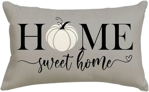 Miniatura 9 de RABUSOFA - Almohadas decorativas de calabaza de otoño, fundas de almohada de otoño de 18x18 pulgadas, fundas de almohada para Acción de Gracias
