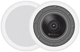 Secuencia 730-102 Serie esencial 6 1/2 "Cono dual en el techo Bobina de voz dual Solo punto Altavoces estéreo bidireccionales de 60 vatios cada uno