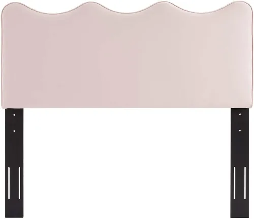 Miniatura 6 de Modway Athena Performance - Cabecera de terciopelo tamaño individual, color rosa