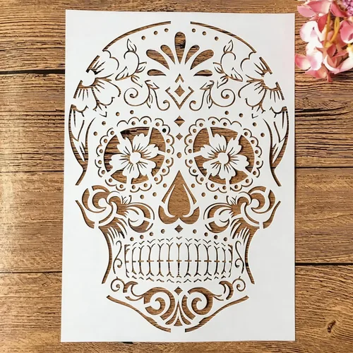 Miniatura 15 de TIAMECH Plantilla de cámara 3D reutilizable A4 para pintar, plantilla de capas de cámara digital de mandala, arte de pared de bricolaje, muebles