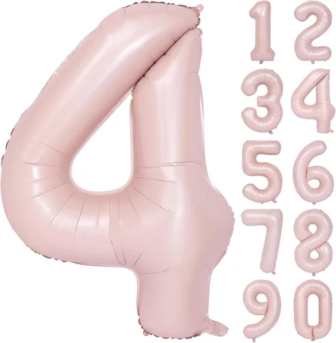 Miniatura 130 de Globos de helio de 40 pulgadas con dígitos dorados para fiesta de cumpleaños., Número 0, 40 pulgadas, número 0 oro 7
