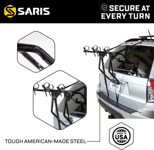 Miniatura 5 de Saris Guardian - Portabicicletas para maletero – Portabicicletas sin enganche para coche, sedán, hatchback, SUV, camioneta, montaje plegable