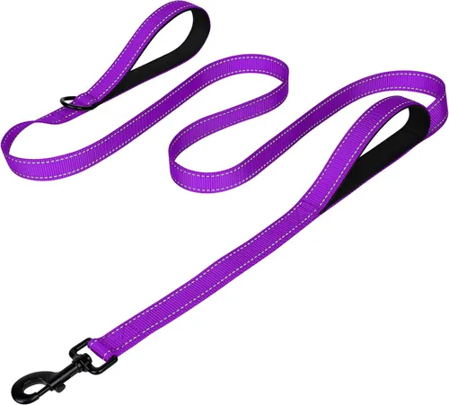 Miniatura 21 de Joytale - Correa resistente para perros grandes que tiran, doble asa para control de tráfico, correas reflectantes de doble cara para perros grandes