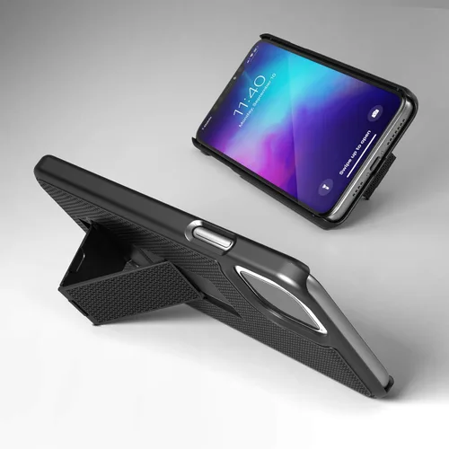 Miniatura 7 de Encased Funda para cinturón iPhone 11 con clip (Serie DuraClip) Funda ultradelgada con funda (Negro)