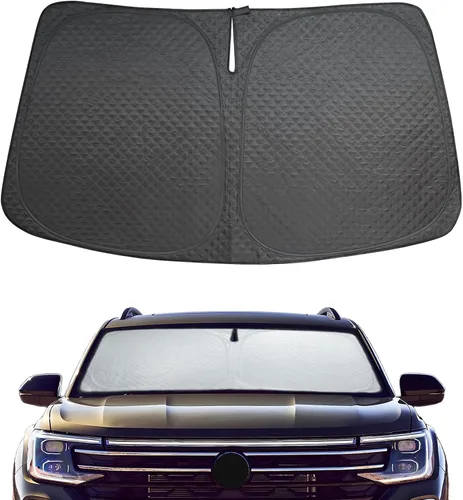 Miniatura 17 de Parasol para parabrisas para BMW X3 2018-2024, 5 capas de burbujas, plegable, grueso, accesorios de protección para visera frontal, bloquea el calor