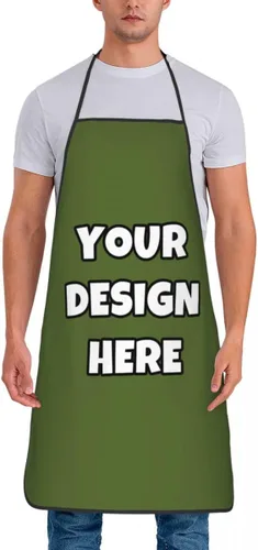 Miniatura 13 de Delantal personalizado con logotipo de imagen, nombre de texto, delantales de cocina personalizados para chef para hombres y mujeres
