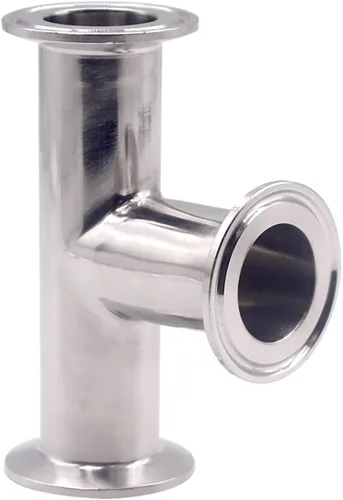 Miniatura 2 de DERNORD Paquete de 2 abrazaderas en T de 3 vías de acero inoxidable 304 accesorios sanitarios para 1.5 pulgadas Tri-abrazadera, tubo de 1.496 in OD